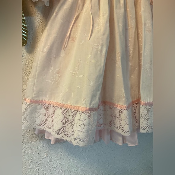 Vintage Baby dress gorgeous pastel lace size T4 - Picture 4 of 7